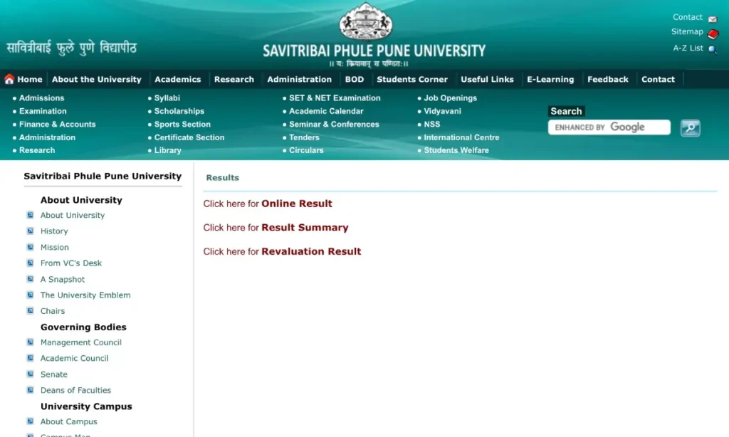 SPPU Result